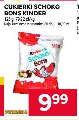 Cukierki czekoladowe Kinder schoko-bons promocja