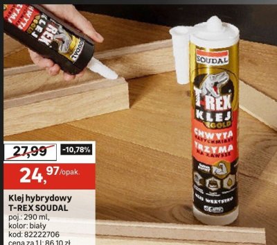 Klej hybrydowy T-REX SOUDAL promocja w Leroy Merlin