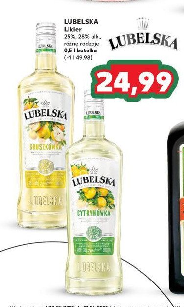 Wódka Lubelska gruszkówka promocja w Kaufland