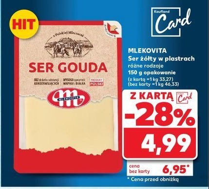 Ser gouda plastry Mlekovita promocja