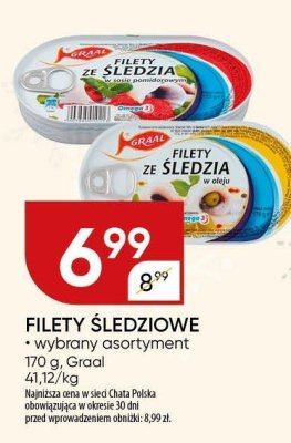 Filety śledziowe Graal promocja w Chata Polska