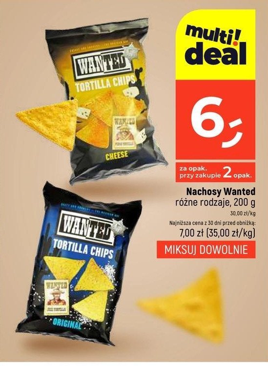 Nachosy original WANTED promocja