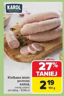 Kiełbasa biała parzona Karol promocja