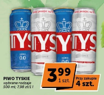 Piwo Tyskie wybrane rodzaje promocja w Groszek