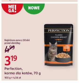 Karma dla kota z kurczakiem Perfection promocja w Rossmann