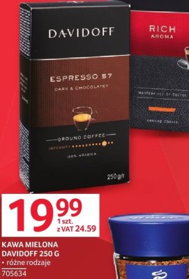 Kawa mielona Davidoff 250 g promocja w Selgros