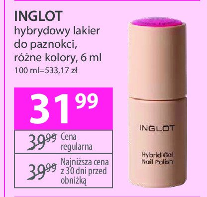 Lakier do paznokci 316 Inglot promocja