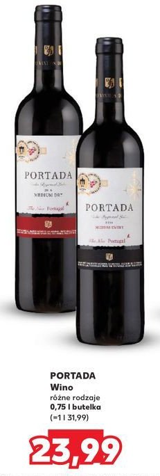 Wino Portada lisboa medium dry promocja