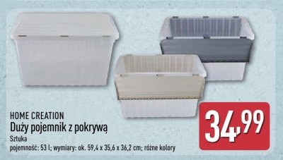 Duży pojemnik z pokrywą HOME CREATION promocja w Aldi