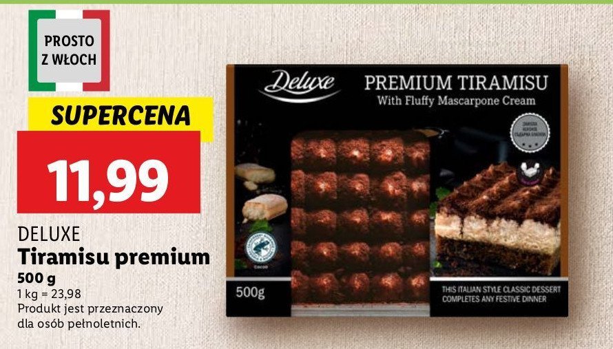 Tiramisu Deluxe promocja w Lidl