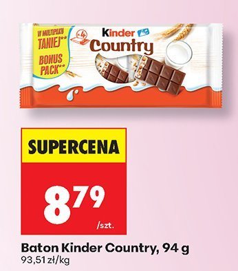 Baton Kinder Country promocja w Biedronka