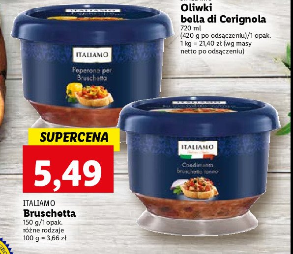 Bruschetta peperone Italiamo promocja