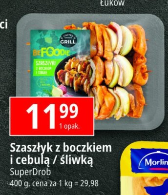 Szaszłyk z mięsa z nogi kurczaka z boczkiem i śliwką Superdrob promocja
