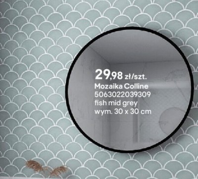 Mozaika Colline fish mid grey promocja w Castorama