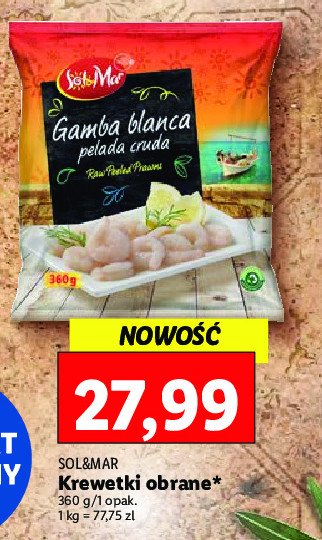 Krewetki obrane Sol&mar promocja