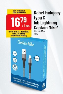 Kabel ładujący typu C lub Lightning promocja w POLOmarket