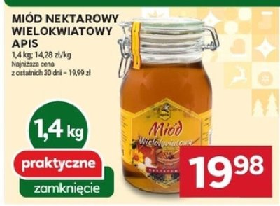 Miód nektarowy wielokwiatowy Apis 1,4 kg promocja w Stokrotka