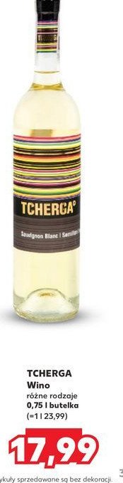 Wino Tcherga white semi dry promocja