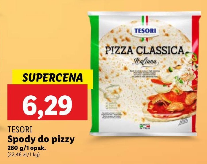 Spody do pizzy TESORI DI LANGA promocja