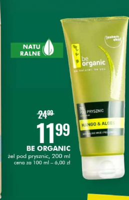 Żel pod prysznic mango aloes Be organic promocja