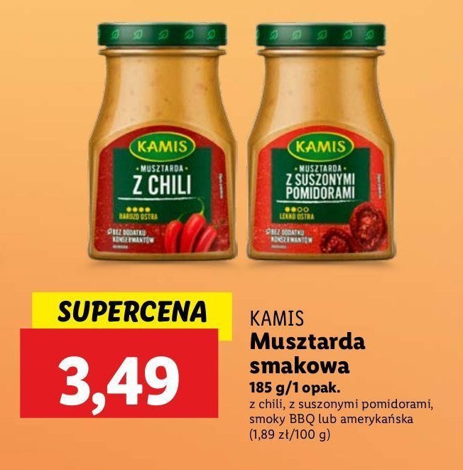 Musztarda z suszonymi pomidorami Kamis promocja w Lidl