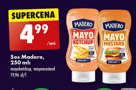 Sos mayo mustard Madero promocja