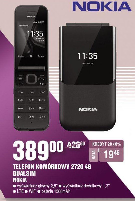 Telefon kom贸rkowy 2720 Nokia promocja