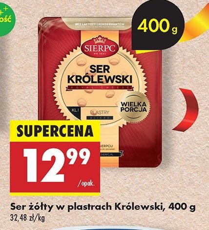 Ser królewski plastry Sierpc promocja w Biedronka