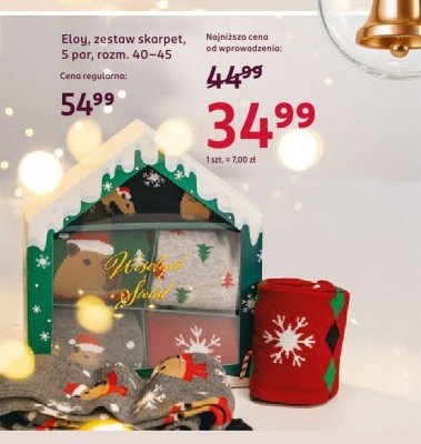 Zestaw skarpet 5 par rozm. 40-45 promocja w Rossmann