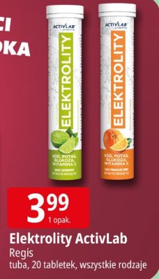 Elektrolity ActivLab Regis smak limonkowy promocja w Leclerc