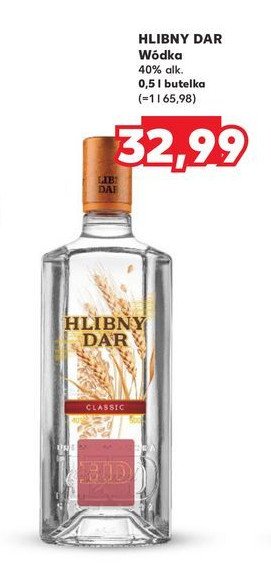 Wódka Hlebniy dar classic promocja w Kaufland