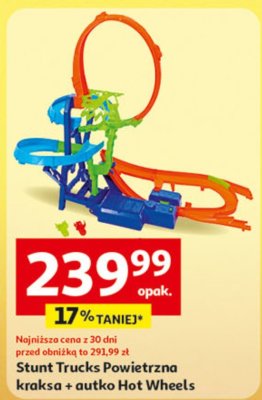 Stunt Trucks Powietrzna kraksa + autko Hot Wheels promocja w Auchan