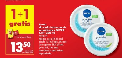 Krem do twarzy i ciała intensywnie nawilżający Nivea soft promocja