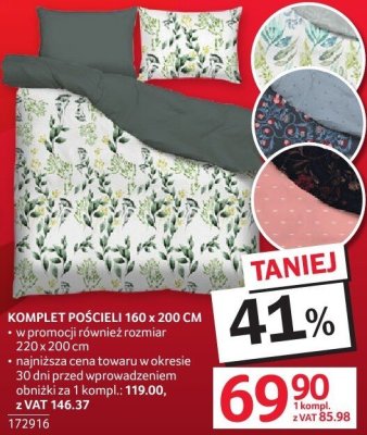Komplet pościeli 160 x 200 cm promocja w Selgros