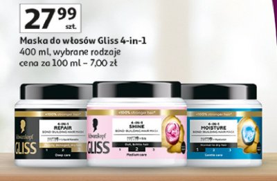 Maska do w艂os贸w Gliss kur shine promocja