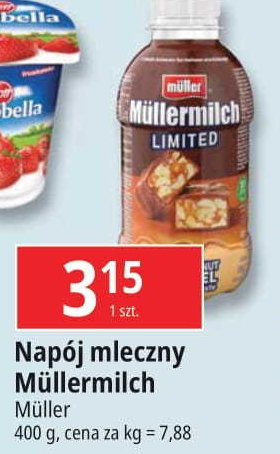 Napój mleczny choco-peanut caramel Mullermilch limited promocja