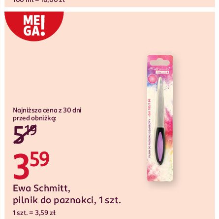 Pilnik do paznokci Ewa schmitt promocja w Rossmann