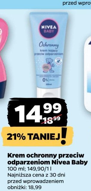 Krem kojący przeciw odparzeniom Nivea baby ochronny promocja