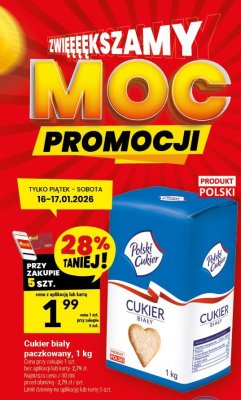 Cukier biały paczkowany Polski Cukier, 1 kg promocja w Twój Market