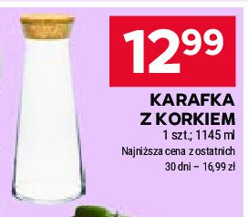 Karafka z korkiem 1.1 l promocja