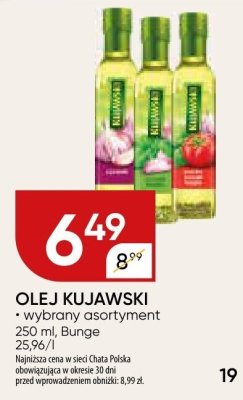 Olej kujawski wybrany asortyment promocja w Chata Polska