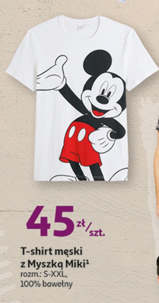 T-shirt męski s-xxl myszka miki Auchan inextenso promocja