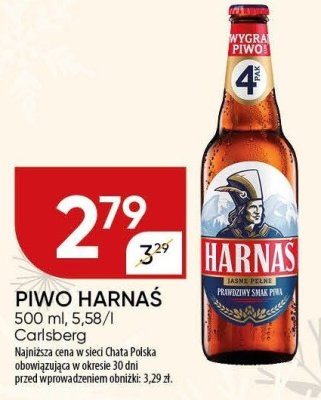 Piwo Harnaś promocja w Chata Polska