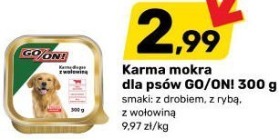 Karma mokra dla psów GO/ONI 300 g smak z drobiem, z rybą, z wołowiną promocja w Bricomarche