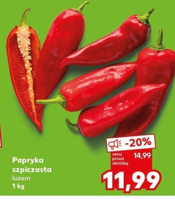 Papryka szpiczasta luzem promocja w Kaufland
