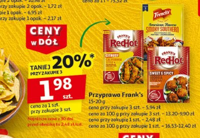 Przyprawa do kurczaka i ryb citrusy california style Frank's red hot promocja