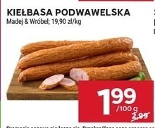 Kiełbasa podwawelska Madej & Wróbel promocja w Stokrotka