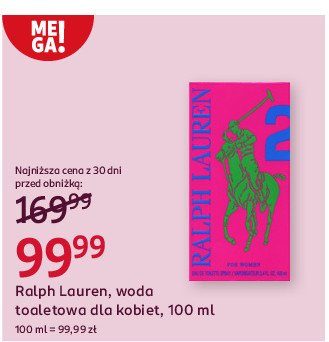 Woda toaletowa Ralph lauren big pony promocja w Rossmann