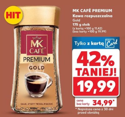 Kawa rozpuszczalna premium gold promocja w Kaufland