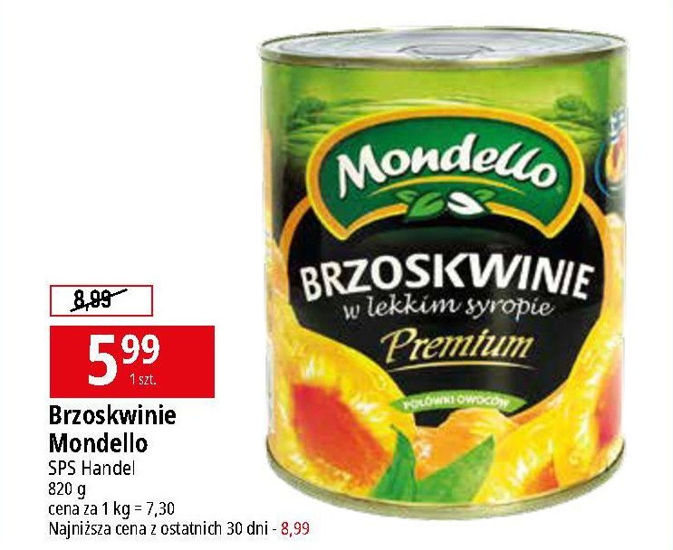 Brzoskwinie Mondello promocja